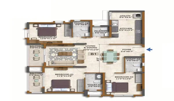Featured Image of 3 Bhk